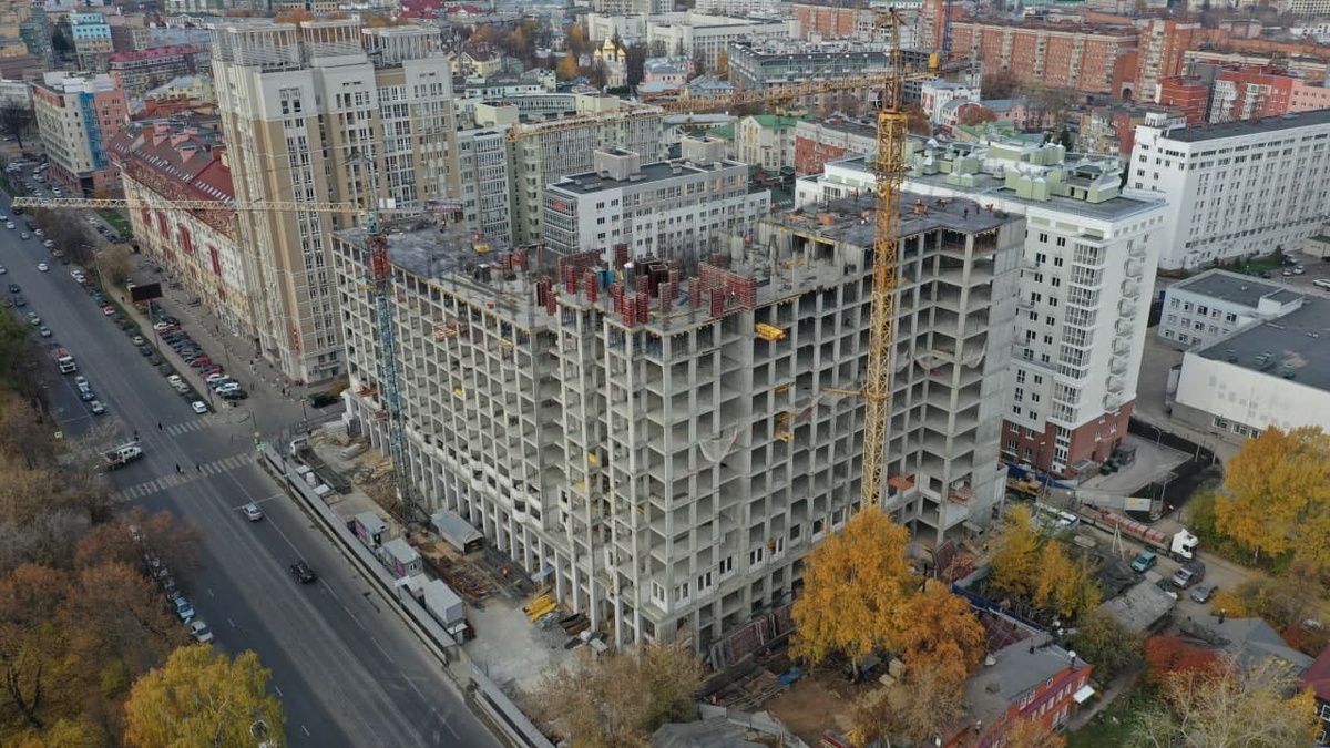 ЖК «Континенталь» в центре Нижнего Новгорода достиг уровня 17-го этажа